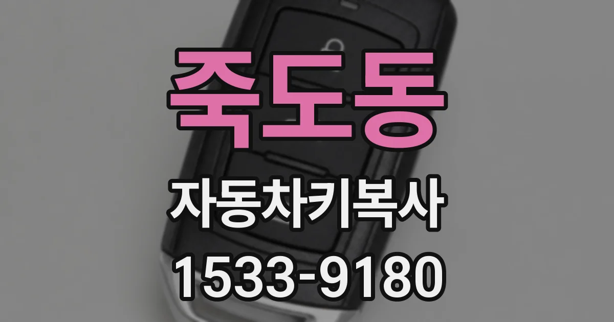 죽도동 자동차키복사