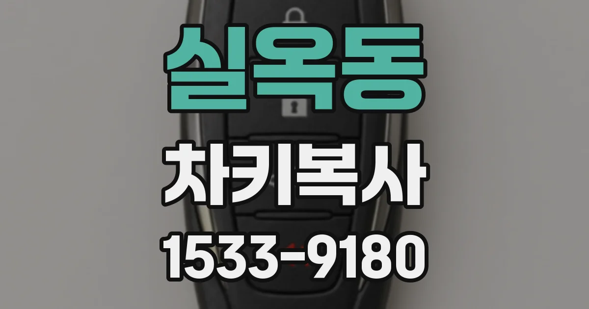 실옥동 차키복사