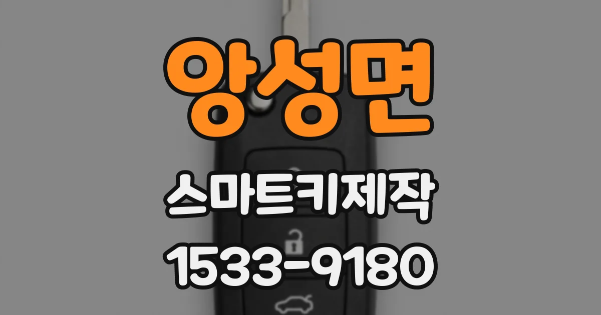 앙성면 스마트키제작