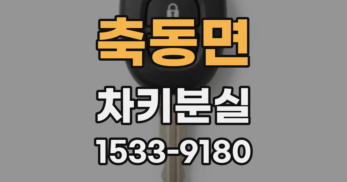 축동면 차키분실
