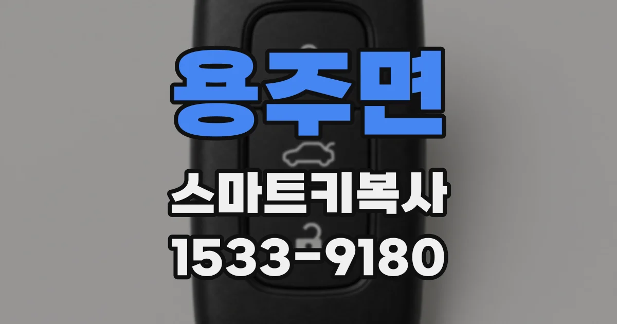 용주면 스마트키복사