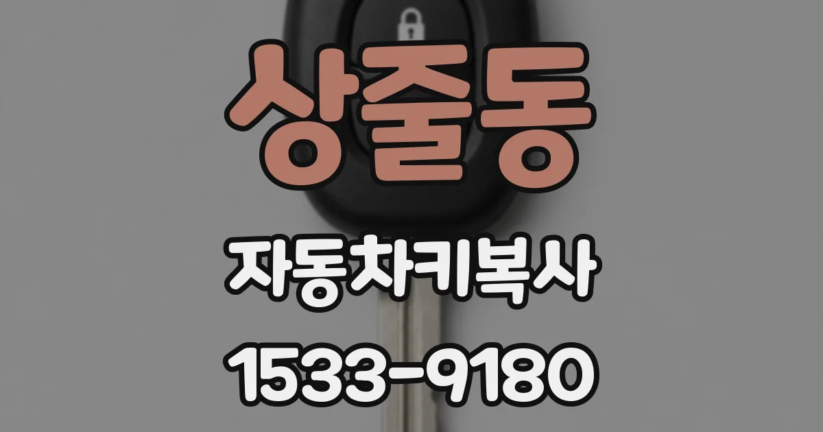 상줄동 자동차키복사