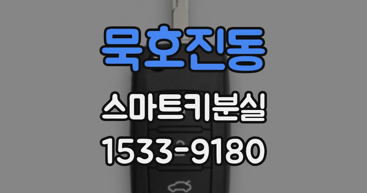 묵호진동 스마트키분실