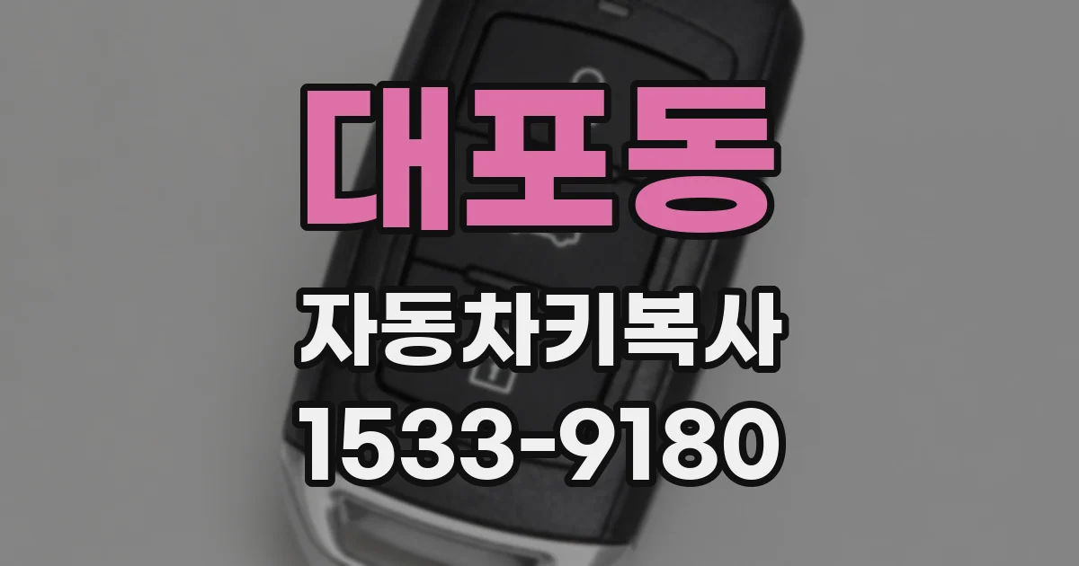 대포동 자동차키복사