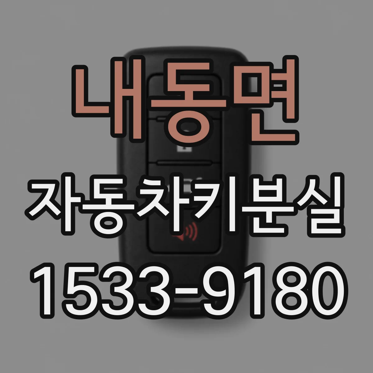 내동면 자동차키분실