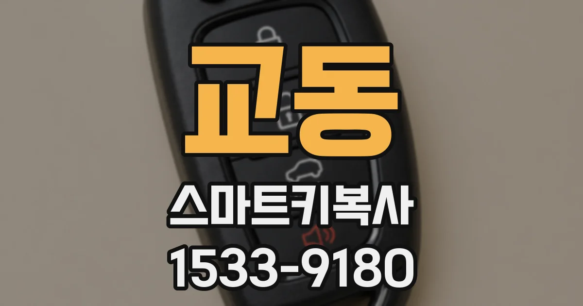 교동 스마트키복사