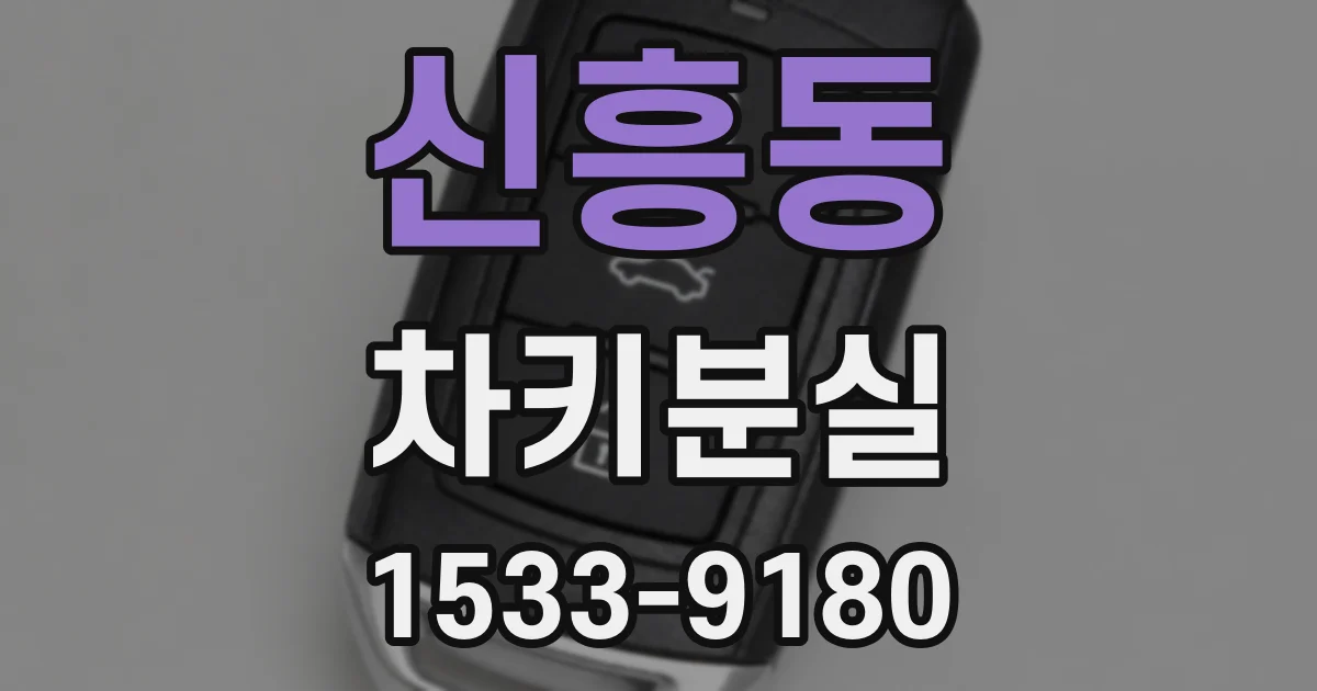 신흥동 차키분실