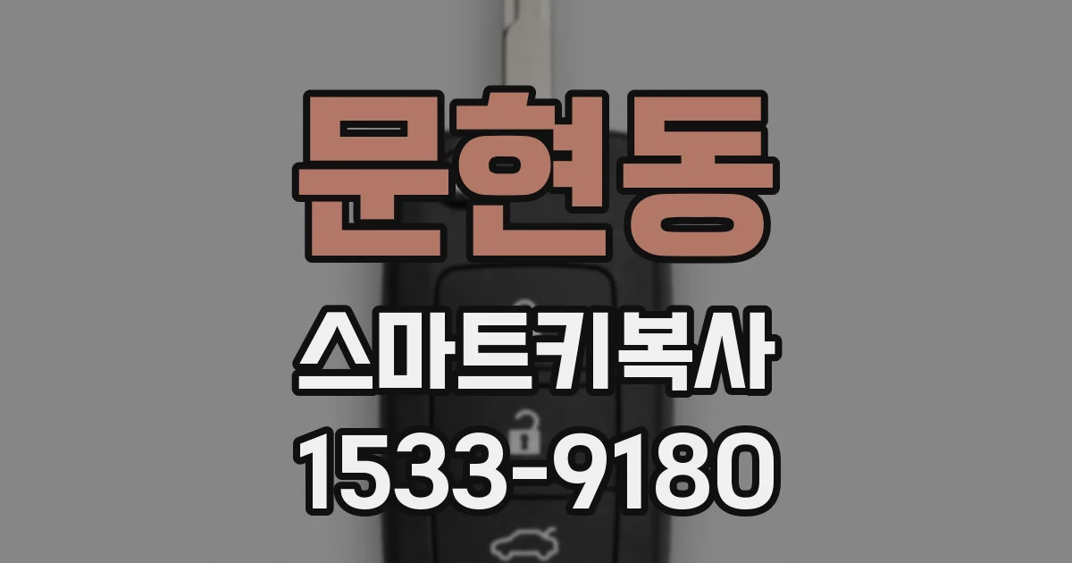 문현동 스마트키복사
