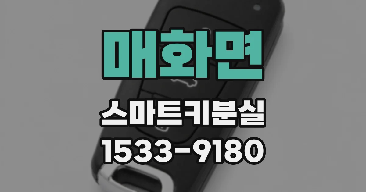 매화면 스마트키분실