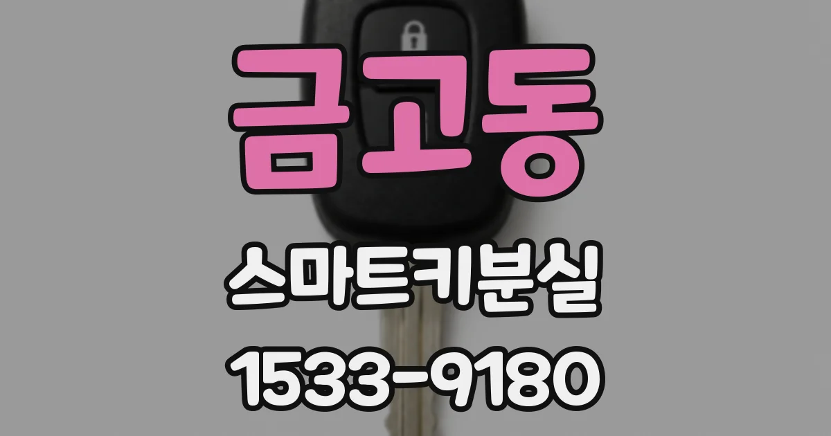 금고동 스마트키분실