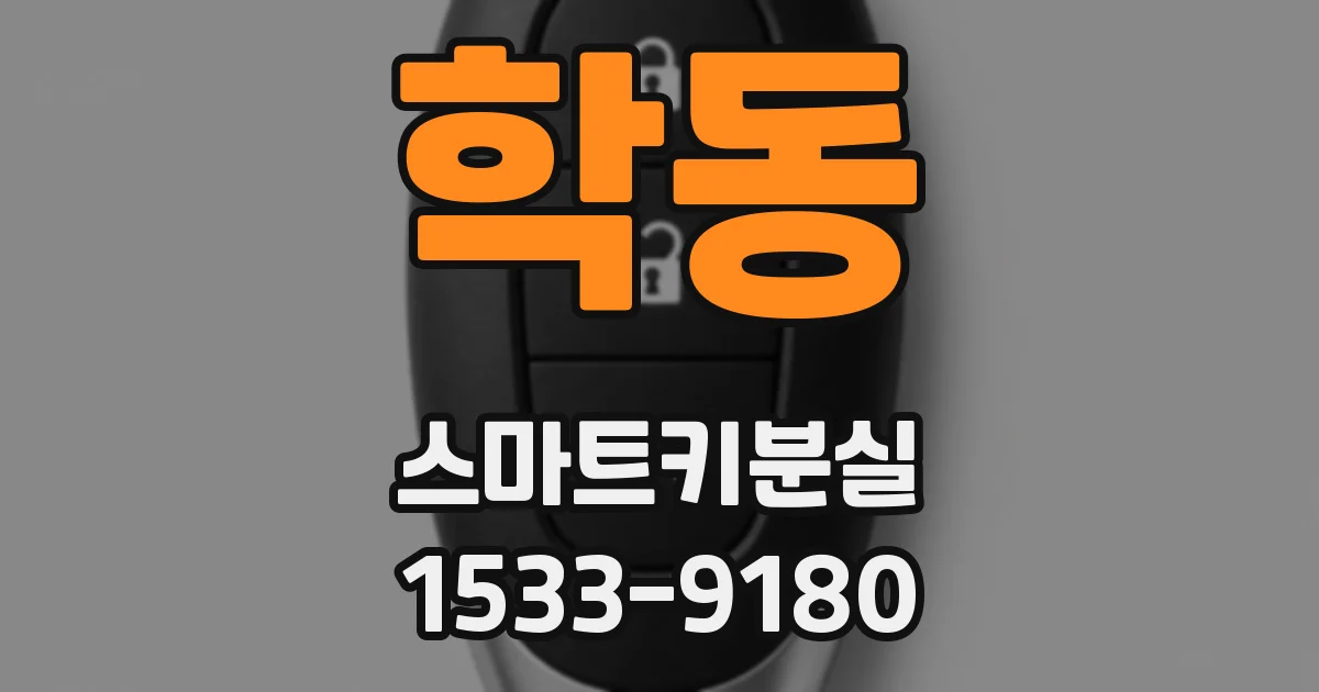 학동 스마트키분실