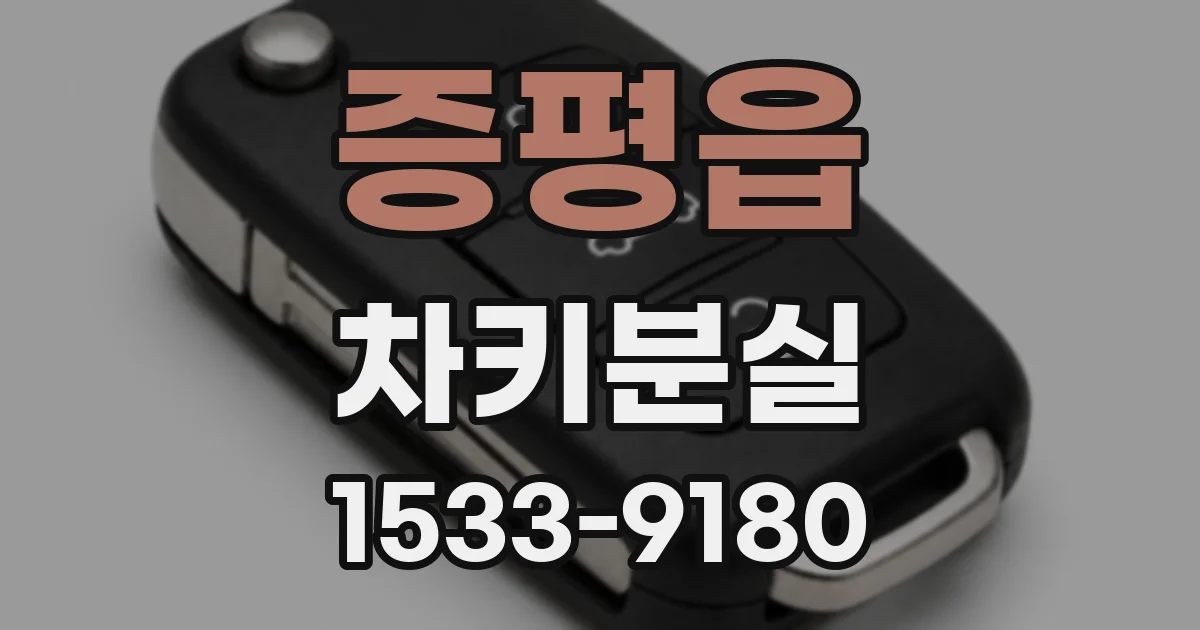 증평읍 차키분실