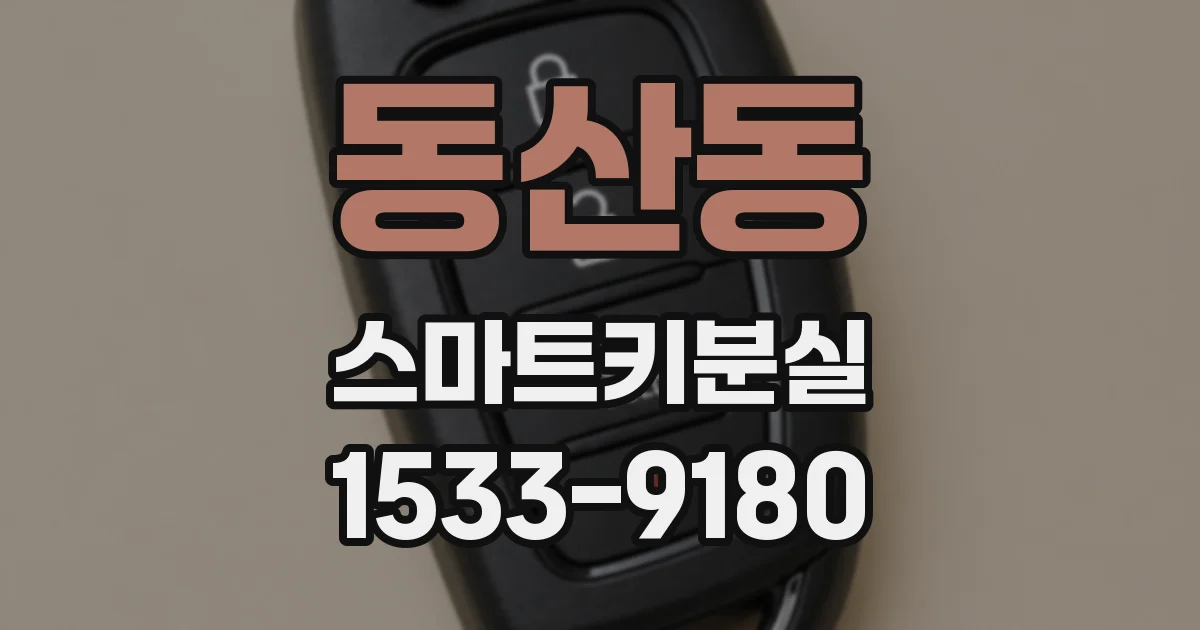 동산동 스마트키분실