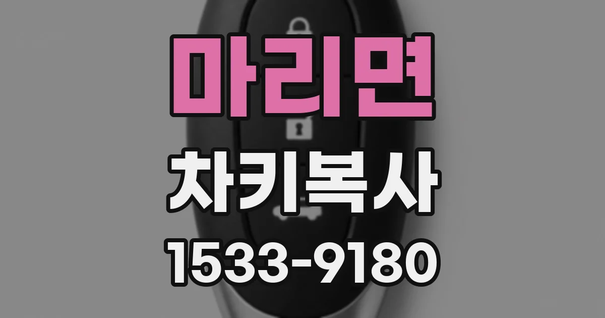 마리면 차키복사