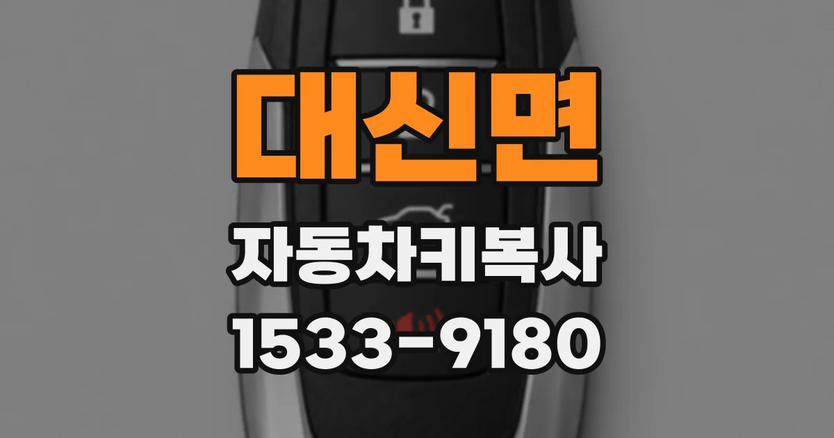 대신면 자동차키복사