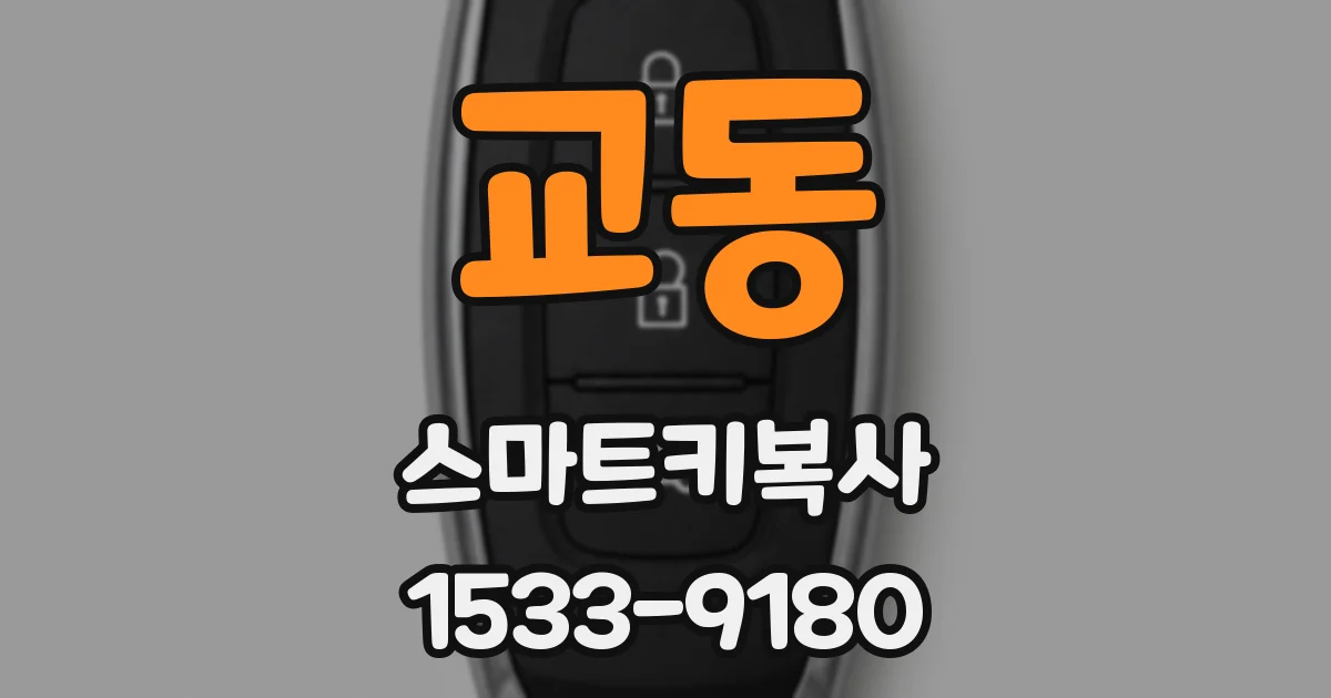 교동 스마트키복사