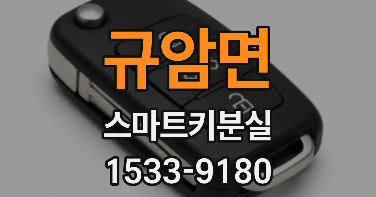 규암면 스마트키분실