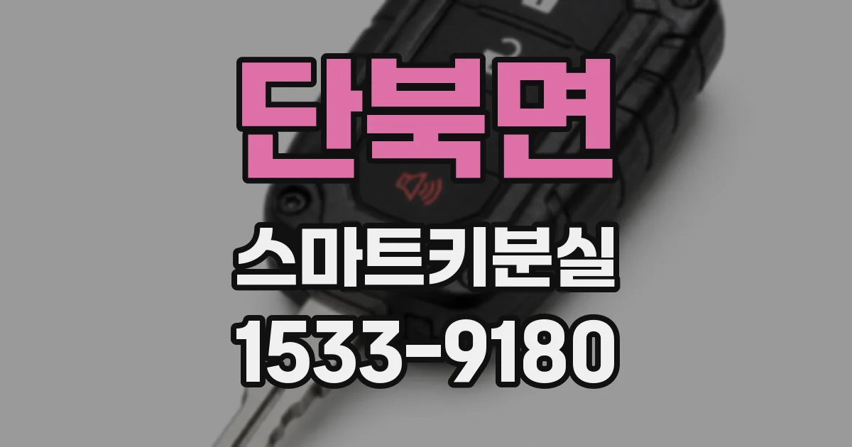 단북면 스마트키분실