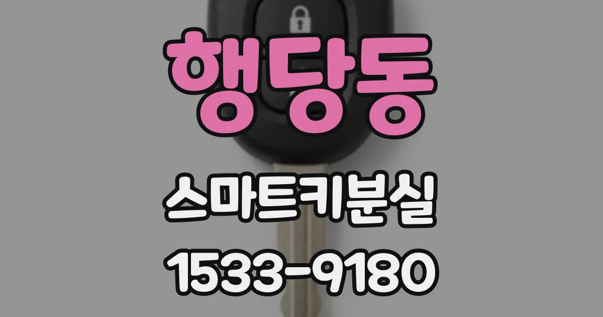 행당동 스마트키분실