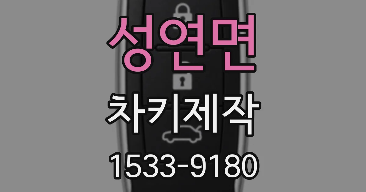 성연면 차키제작