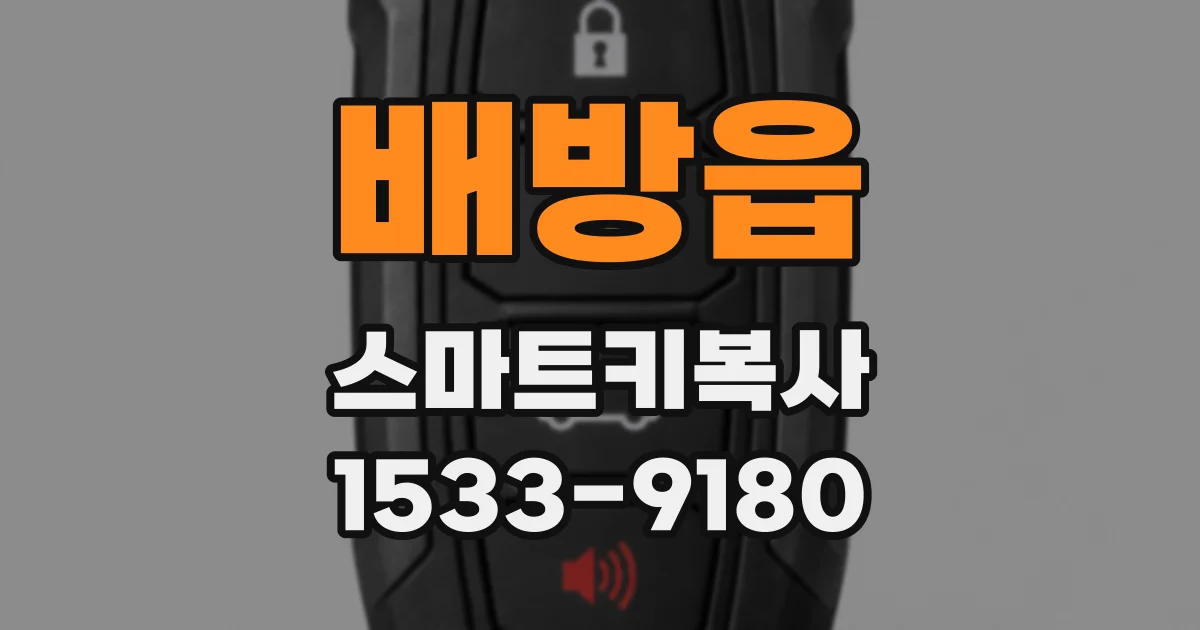 배방읍 스마트키복사
