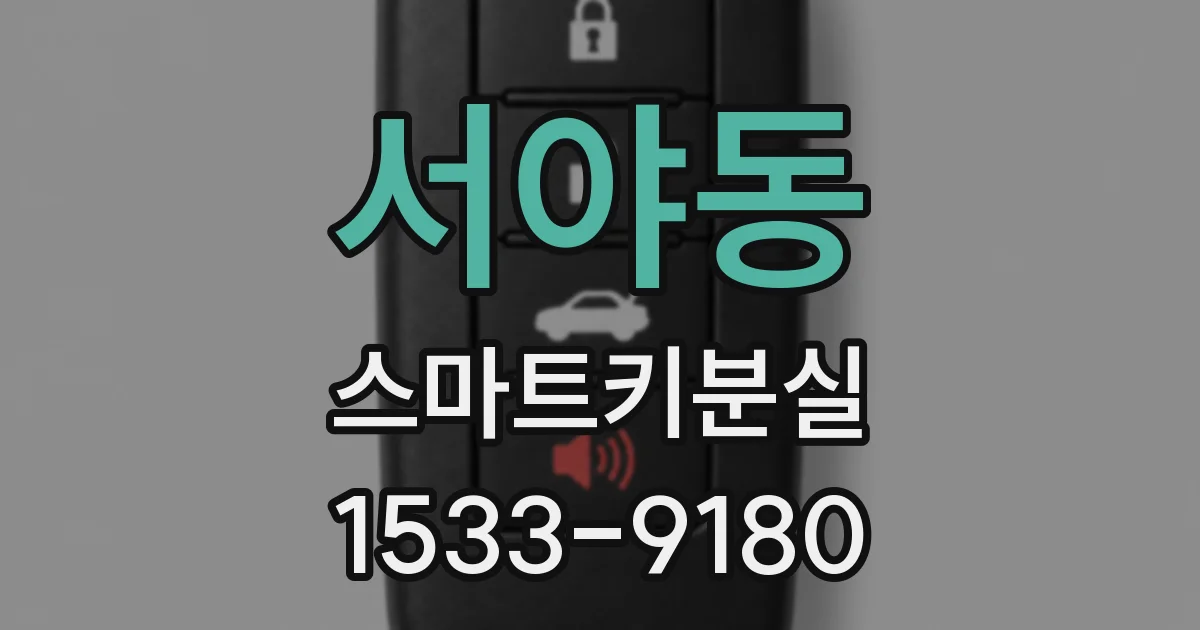 서야동 스마트키분실