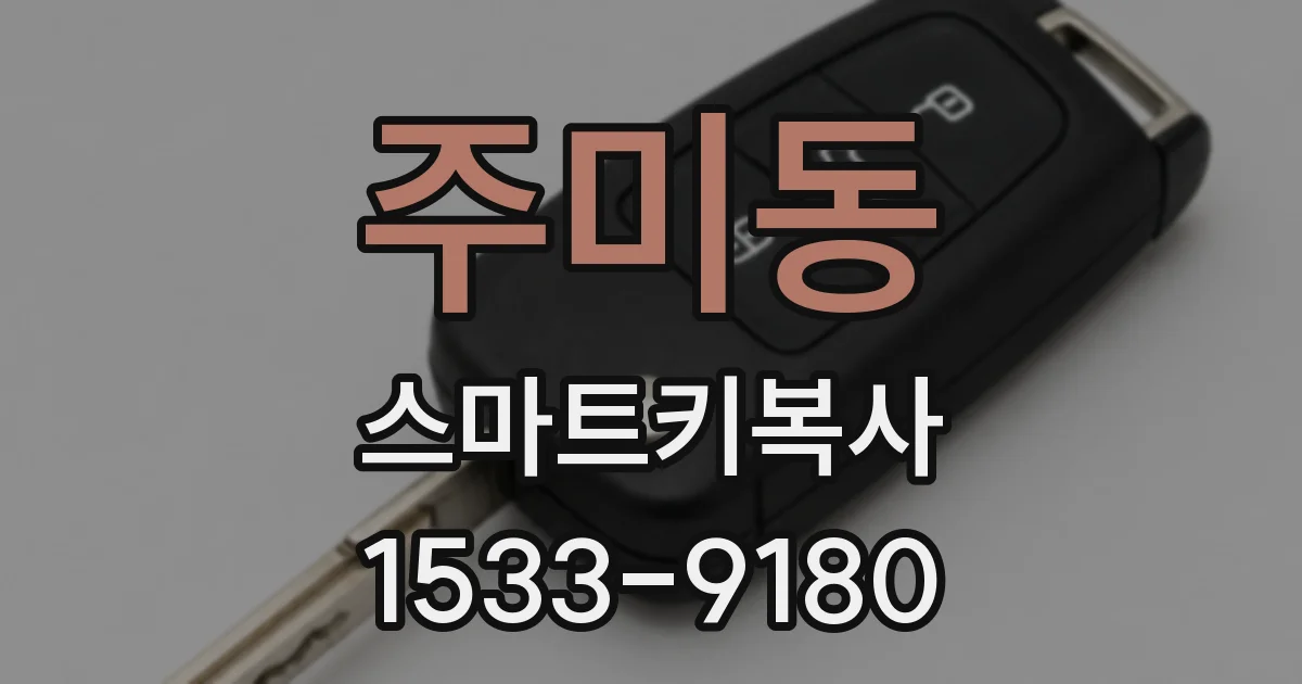 주미동 스마트키복사