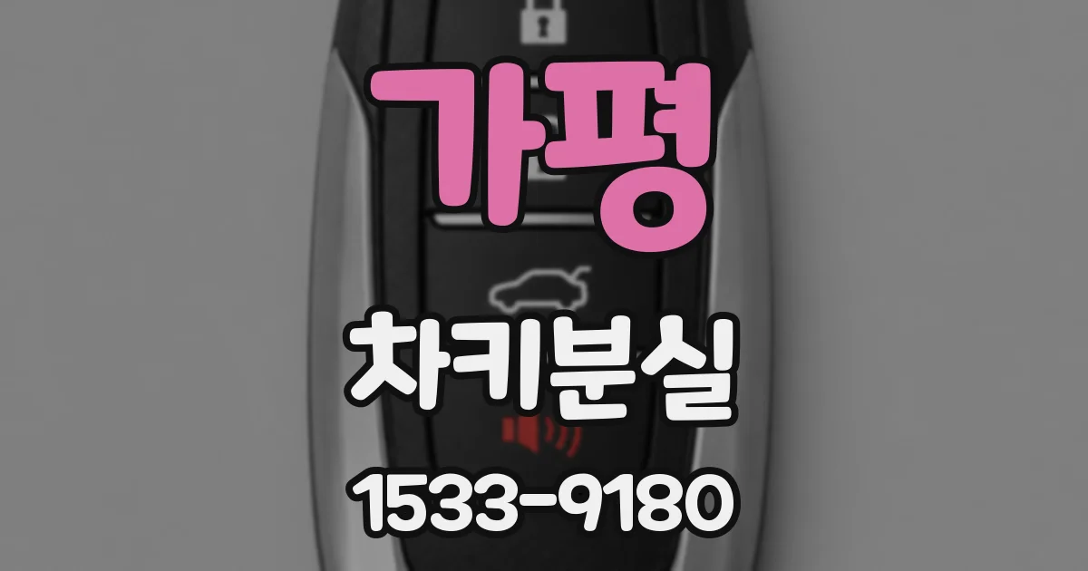 가평 차키분실