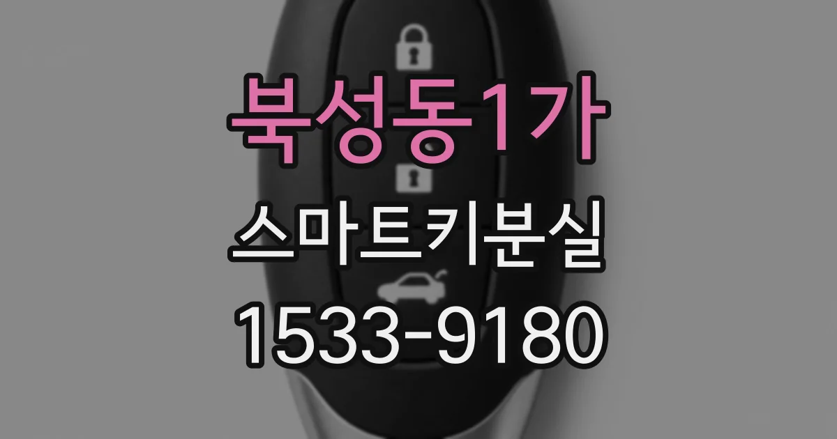 북성동1가 스마트키분실