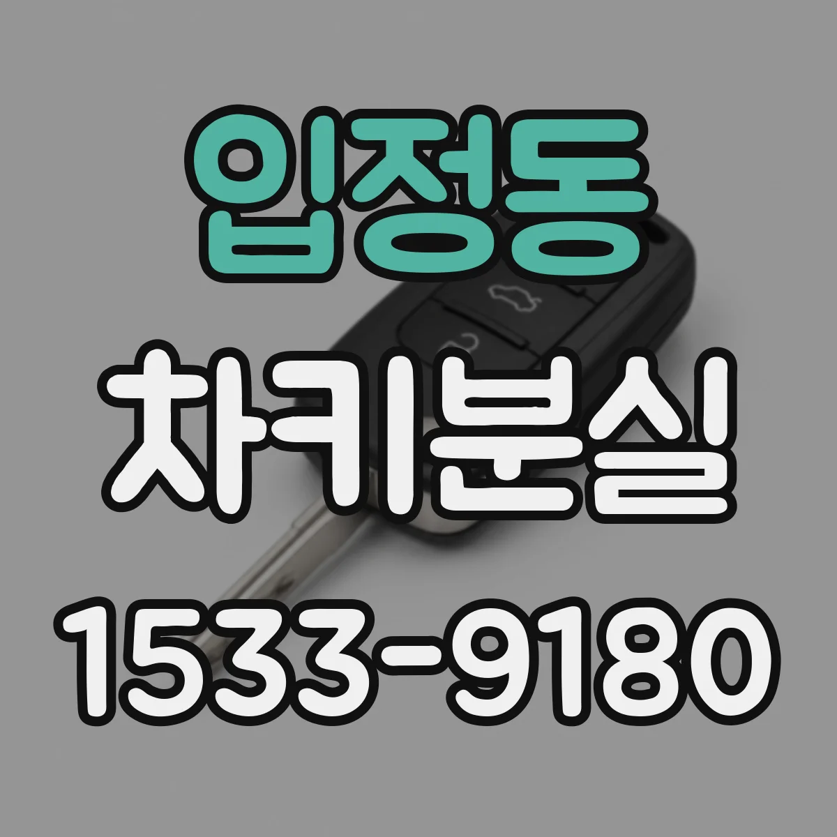 입정동 차키분실