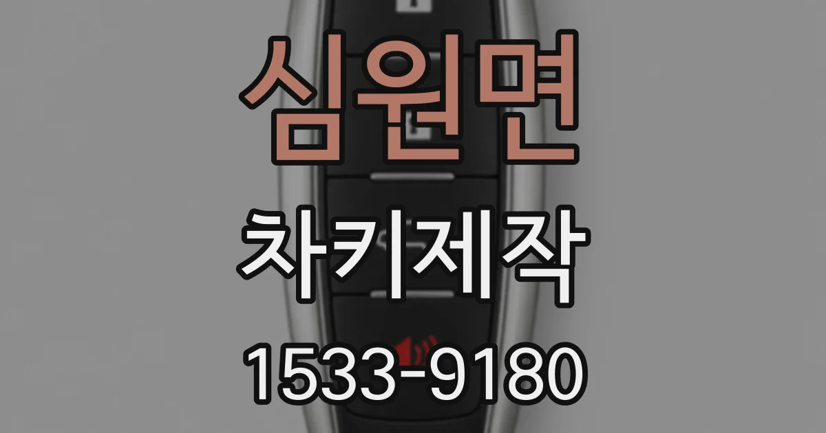 심원면 차키제작