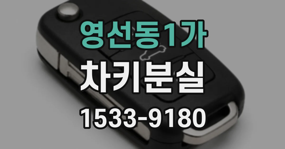 영선동1가 차키분실