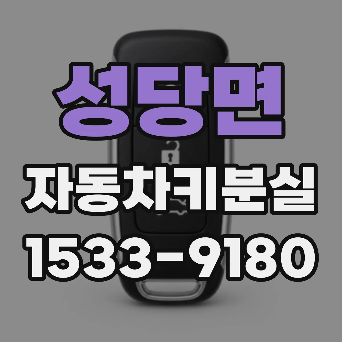 성당면 자동차키분실