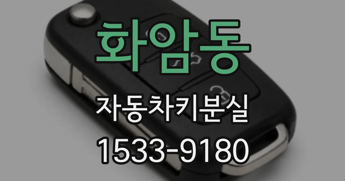 화암동 자동차키분실