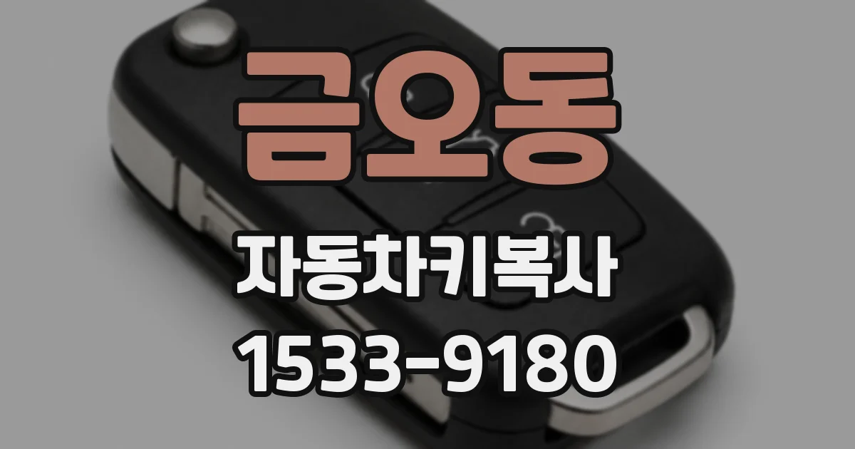 금오동 자동차키복사
