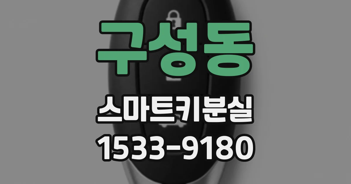 구성동 스마트키분실