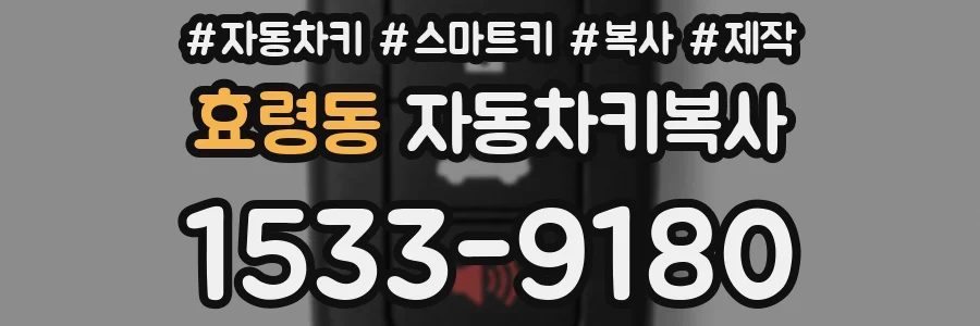 효령동 자동차키복사