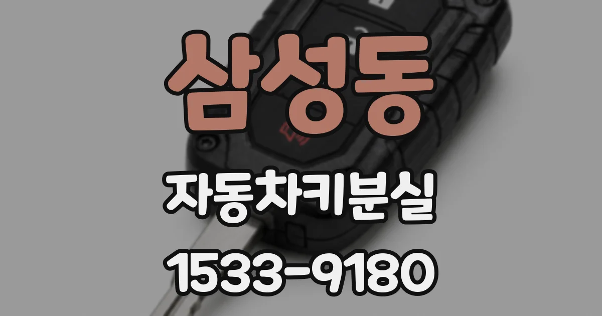 삼성동 자동차키분실