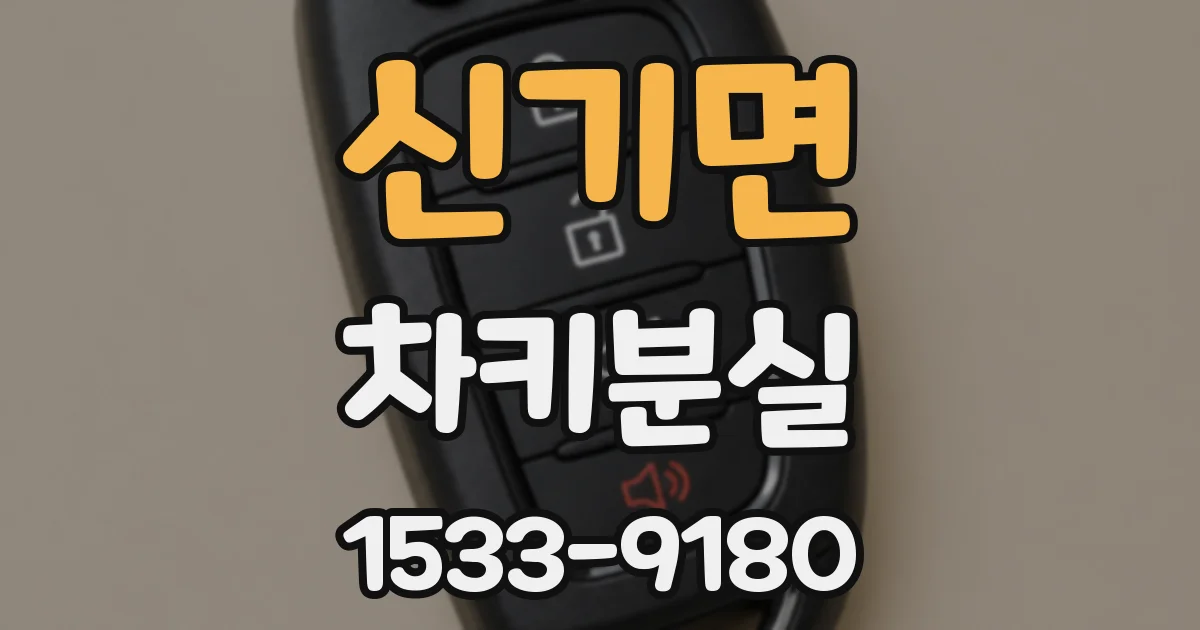 신기면 차키분실