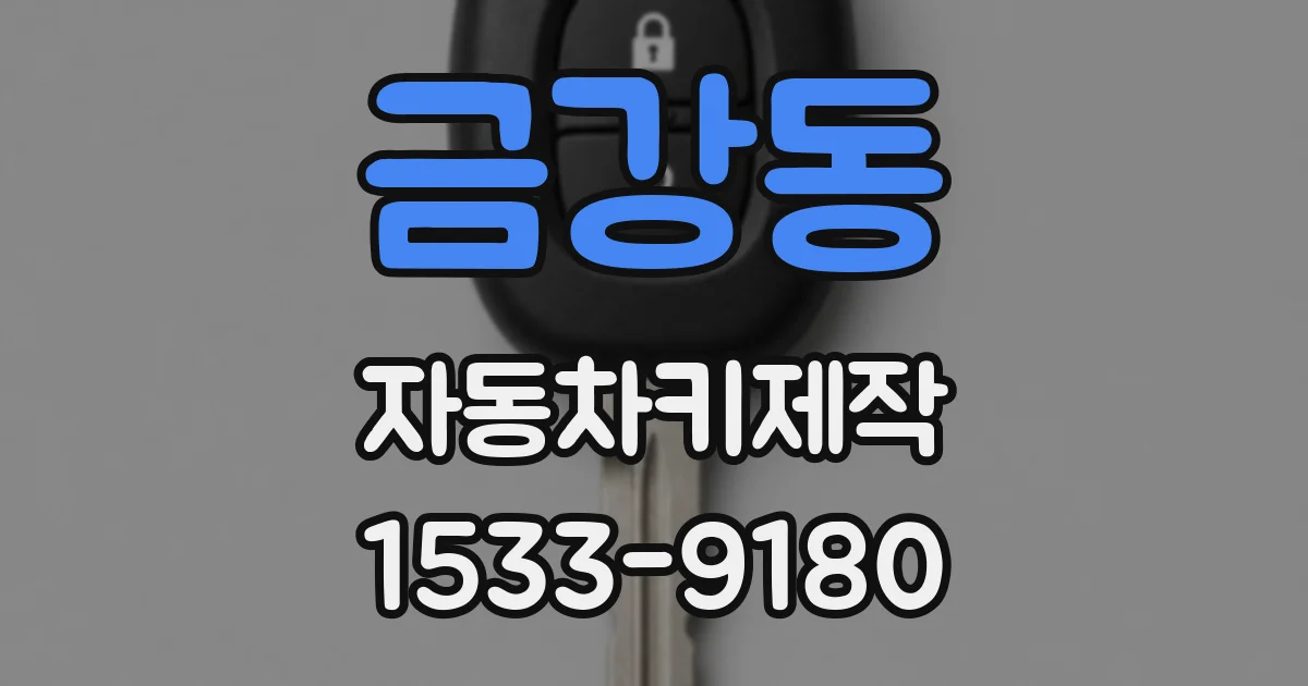 금강동 자동차키제작
