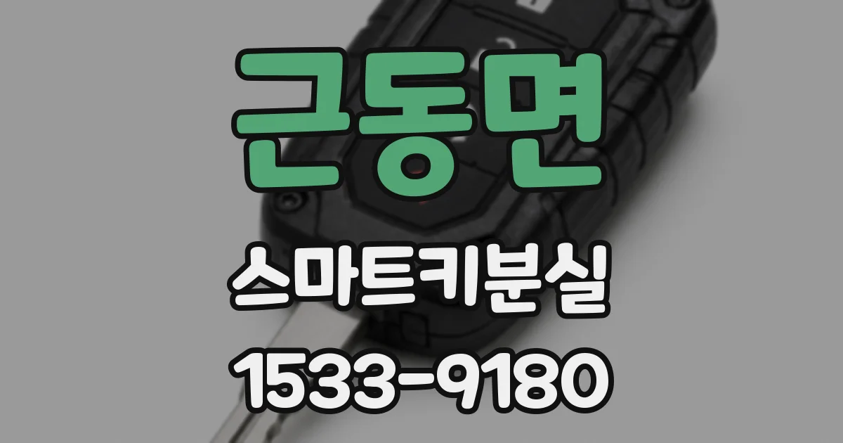근동면 스마트키분실