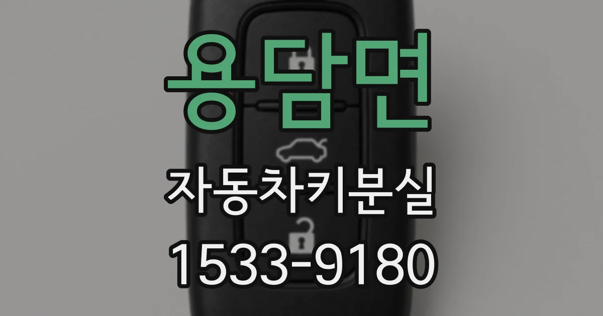 용담면 자동차키분실