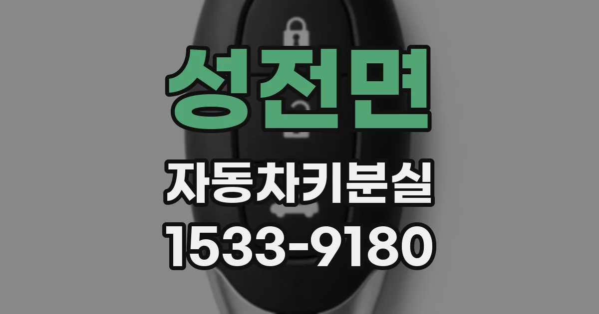 성전면 자동차키분실
