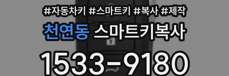 천연동 스마트키복사