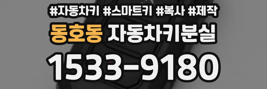 동호동 자동차키분실