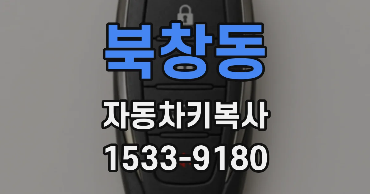 북창동 자동차키복사