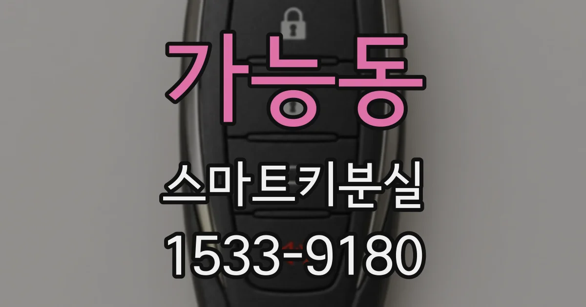 가능동 스마트키분실