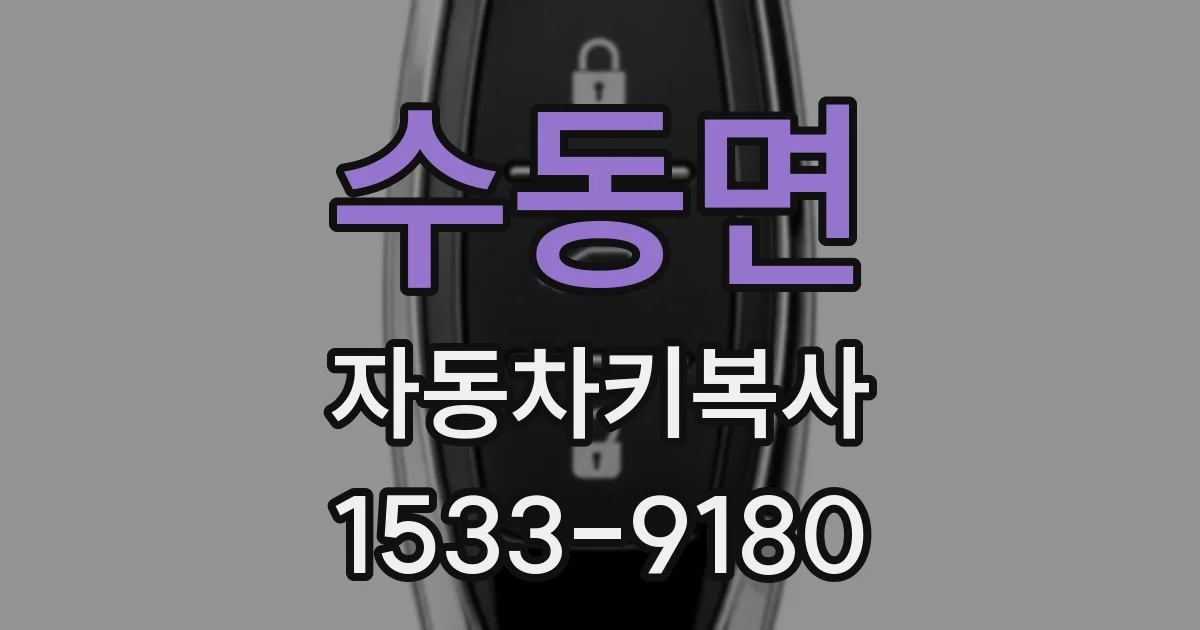 수동면 자동차키복사