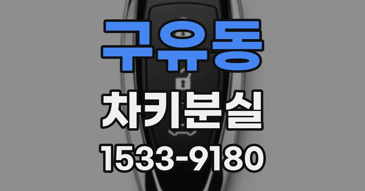 구유동 차키분실
