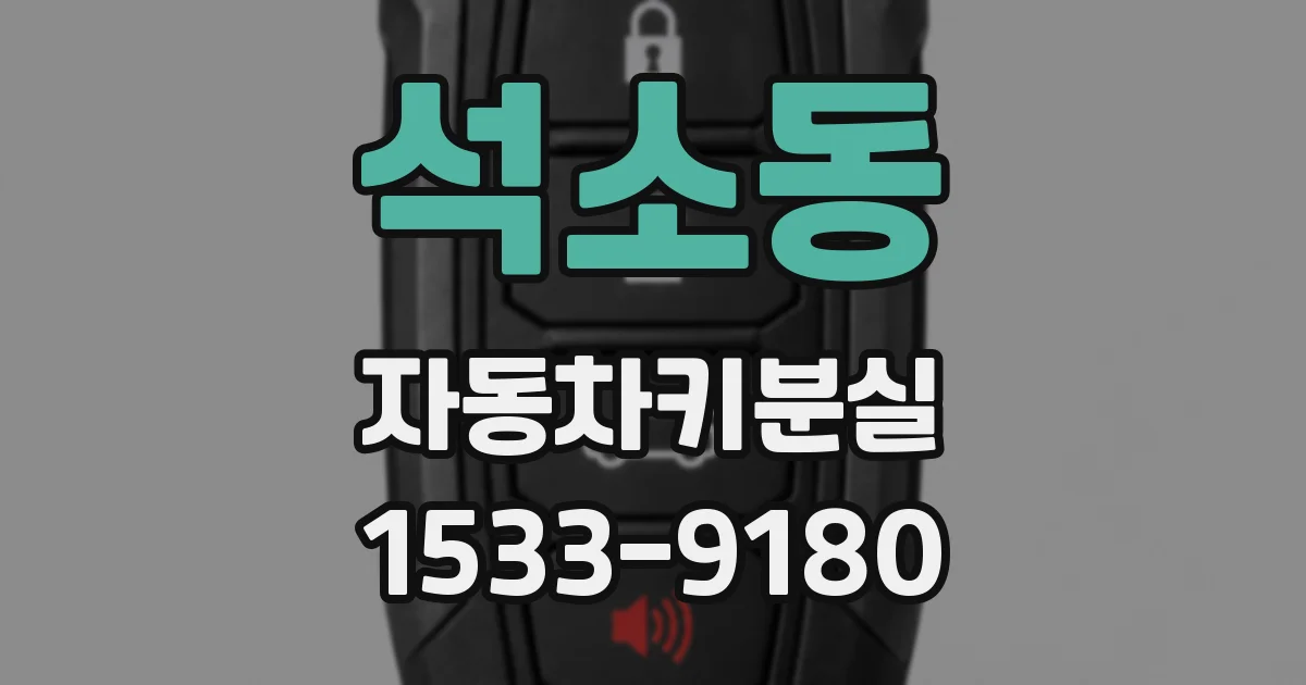 석소동 자동차키분실
